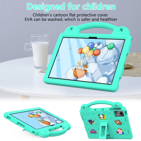 For DOOGEE T30 Pro 11 2023 Handle Kickstand Children EVA Shockproof Tablet Case(Mint Green) by buy2fix