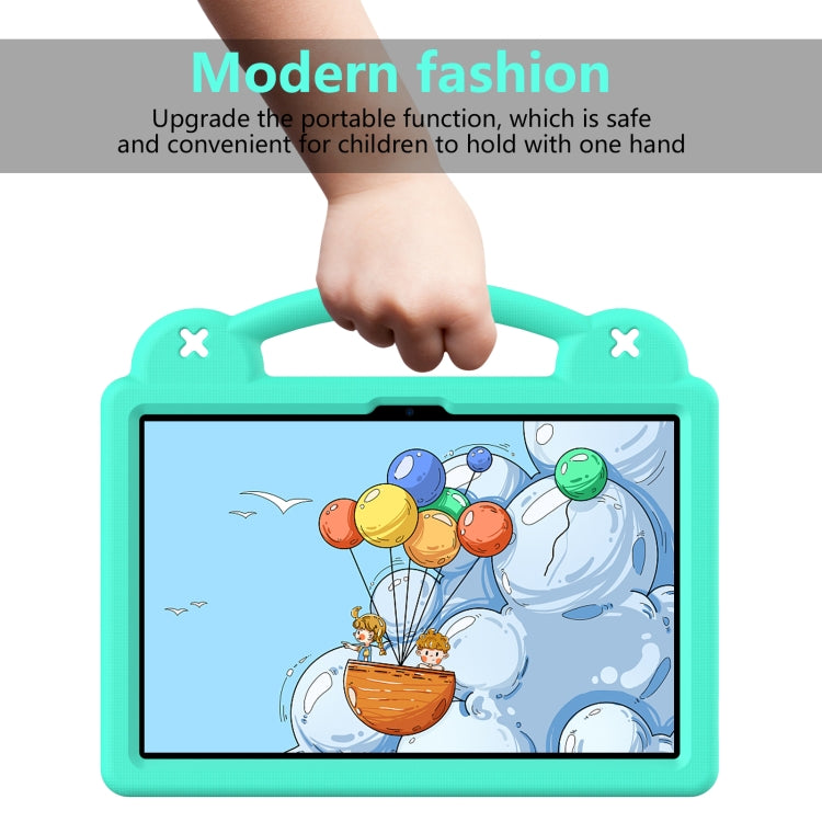 For DOOGEE T30 Pro 11 2023 Handle Kickstand Children EVA Shockproof Tablet Case(Mint Green) by buy2fix