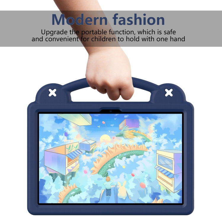 For DOOGEE T30 Pro 11 2023 Handle Kickstand Children EVA Shockproof Tablet Case(Navy Blue) by buy2fix
