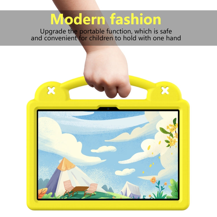 For Huawei MatePad SE 11 2024 Handle Kickstand Children EVA Shockproof Tablet Case(Yellow) by buy2fix