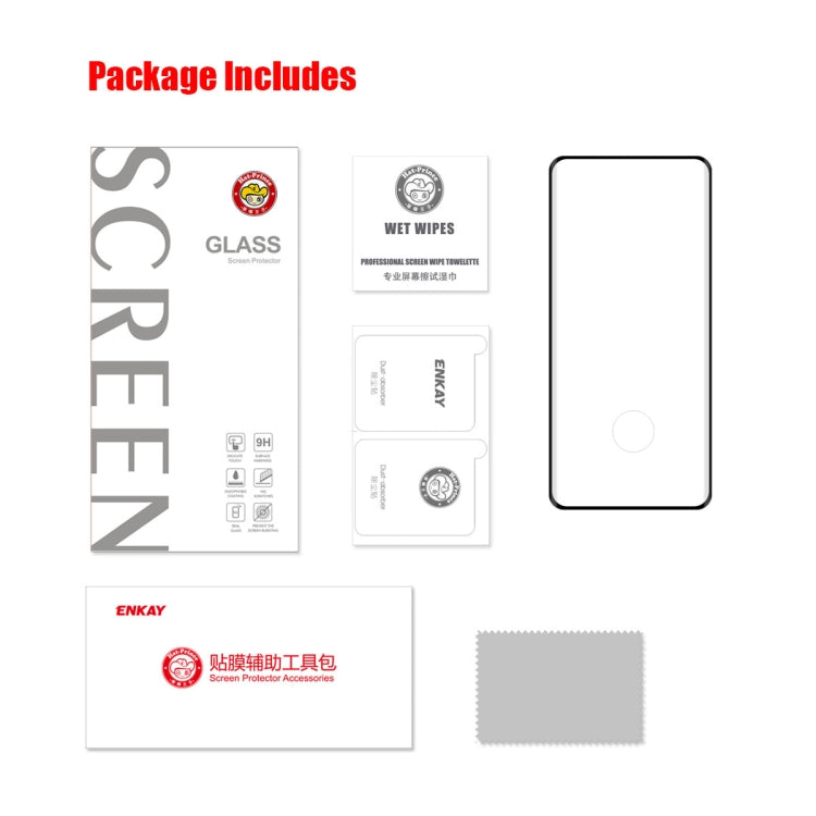 For OnePlus 13 ENKAY Hat-Prince 3D Hot Bending Side Glue Tempered Glass Full Film by ENKAY