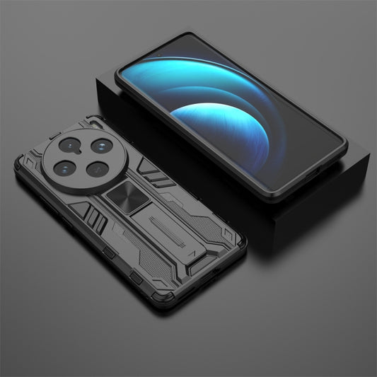 For vivo X100 Pro Supersonic Armor PC Hybrid TPU Phone Case(Black) by imak