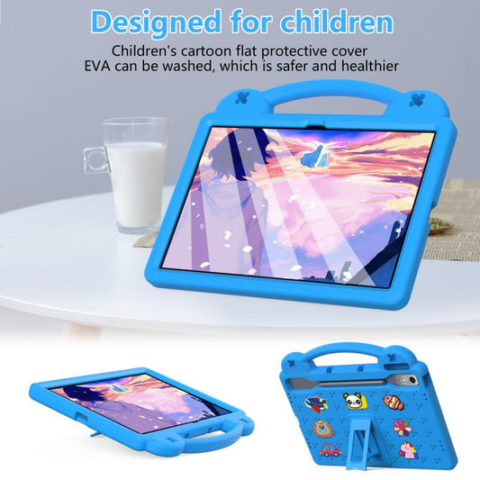 For Lenovo Xiaoxin Pad Pro 12.7 2025 Handle Kickstand Children EVA Shockproof Tablet Case(Sky Blue) - Lenovo by buy2fix | Online Shopping UK | buy2fix