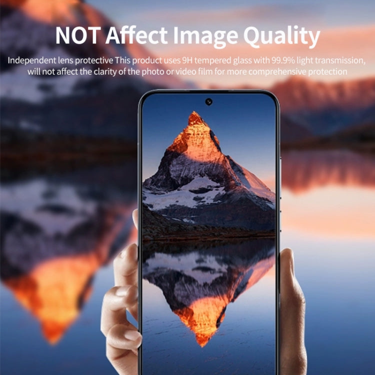 For Redmi K70 / K70 Pro / K70E ENKAY Hat-Prince 9H Rear Camera Lens Aluminium Alloy Tempered Glass Film(Black) -  by ENKAY | Online Shopping UK | buy2fix