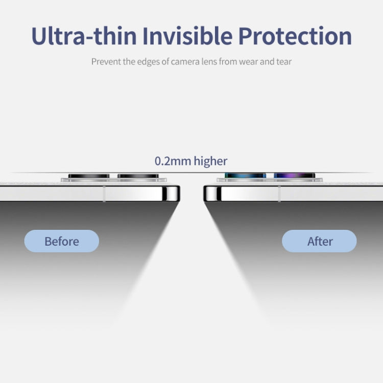 For Redmi K70 / K70 Pro / K70E ENKAY Hat-Prince 9H Rear Camera Lens Aluminium Alloy Tempered Glass Film(Black) -  by ENKAY | Online Shopping UK | buy2fix