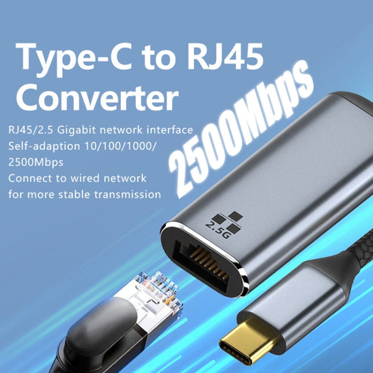 Type-C to RJ45 2500Mbps Ethernet Adapter by buy2fix
