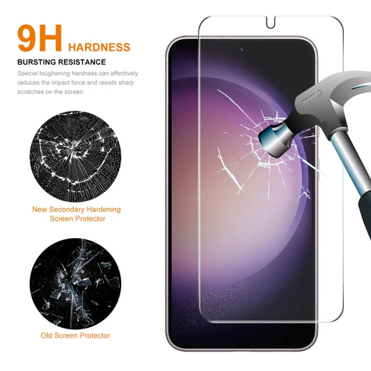 For Samsung Galaxy S24+ 5G 2pcs ENKAY 0.18mm High Aluminum-silicon Tempered Glass Film, Support Ultrasonic Fingerprint Unclock by ENKAY