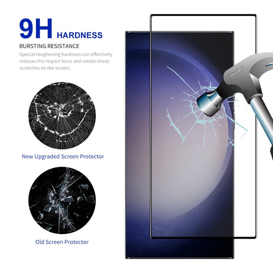 For Samsung Galaxy S24 Ultra 5G 2pcs ENKAY Hat-Prince 0.18mm High Aluminum-silicon Tempered Glass Film, Support Ultrasonic Fingerprint Unclock by ENKAY