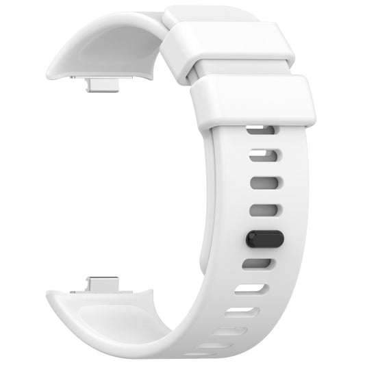 For Redmi Watch 4 Solid Color Silicone Sports Watch Band(White) by buy2fix