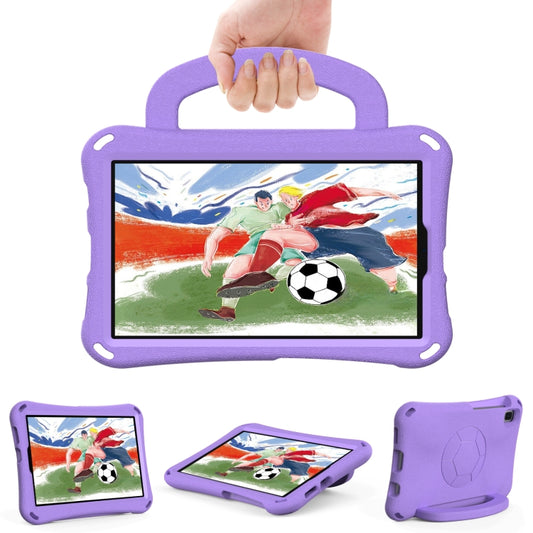 For Samsung Galaxy Tab A7 Lite 8.7 T220/T225 Handle Football Shaped EVA Shockproof Tablet Case(Light Purple) by buy2fix