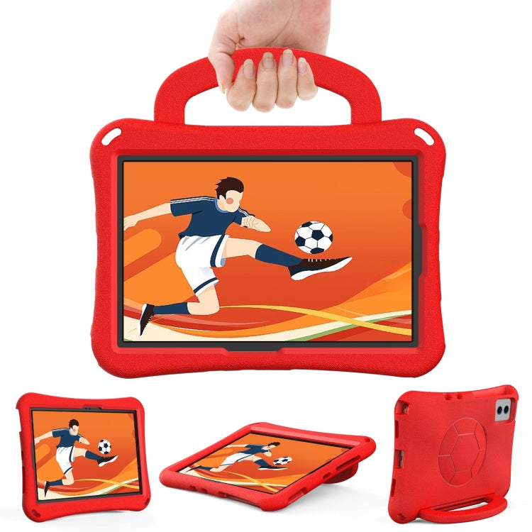 For Samsung Galaxy Tab S7 11 T870/T875 2020 Handle Football Shaped EVA Shockproof Tablet Case(Red) - Galaxy Tab S7 by buy2fix | Online Shopping UK | buy2fix