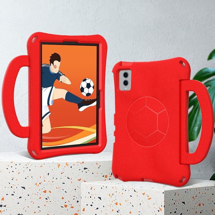 For Samsung Galaxy Tab S7 11 T870/T875 2020 Handle Football Shaped EVA Shockproof Tablet Case(Red) - Galaxy Tab S7 by buy2fix | Online Shopping UK | buy2fix