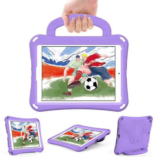 For iPad 10.2 2019/2021/2022 Handle Football Shaped EVA Shockproof Tablet Case(Light Purple) - iPad 10.2 Cases by buy2fix | Online Shopping UK | buy2fix