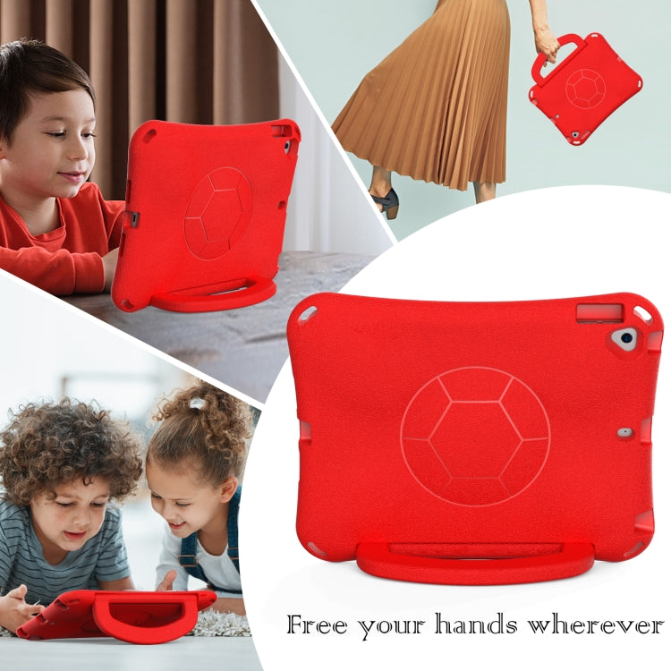 For iPad Air 3 10.5 2019 / Pro 10.5 Handle Football Shaped EVA Shockproof Tablet Case(Red) - iPad Air (2019) Cases by buy2fix | Online Shopping UK | buy2fix