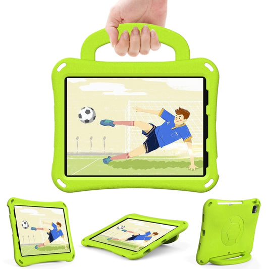 For iPad Air 11 2025 / 2024 Handle Football Shaped EVA Shockproof Tablet Case(Grass Green) by buy2fix