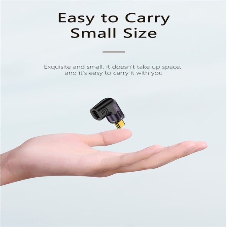 140W 5A USB 4.0 USB-C / Type-C to Type-C 40Gbps Data OTG Magnetic Adapter, Spec:Forward Elbow by buy2fix