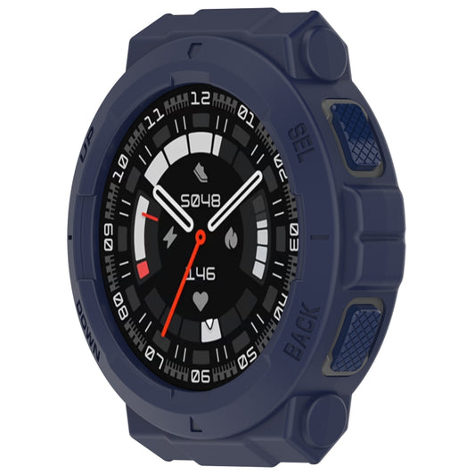 For Amazfit Active Edge A2212 Armored Hollow Half Pack TPU Watch Protective Case(Blue) by buy2fix