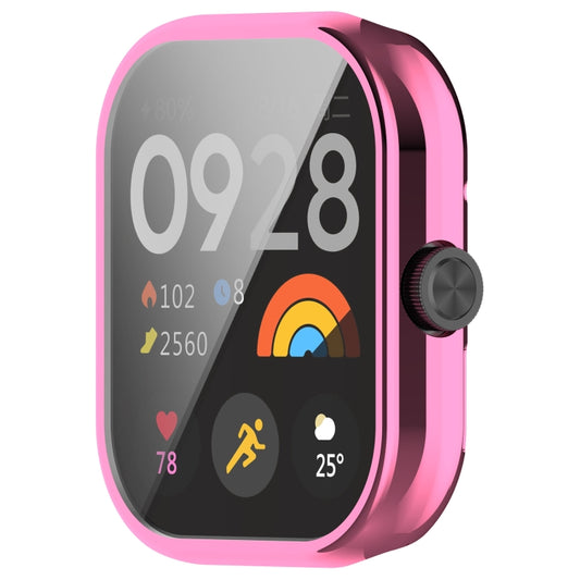 For Redmi Watch 4 Full Package TPU Electroplated Watch Protective Case(Pink) by buy2fix