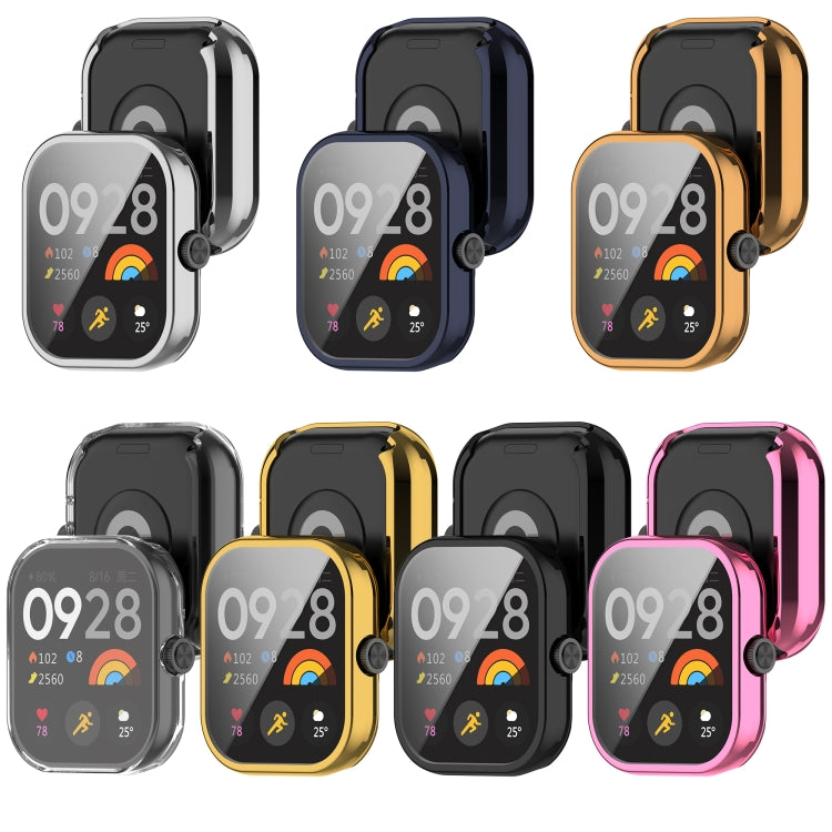 For Redmi Watch 4 Full Package TPU Electroplated Watch Protective Case(Pink) by buy2fix