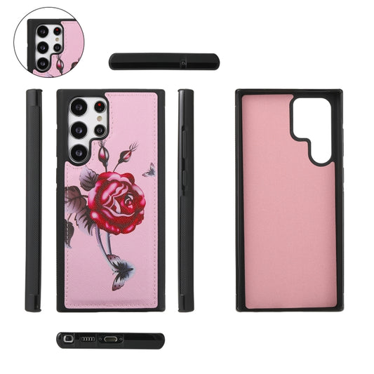 For Samsung Galaxy S22 5G Flower Multi-functional Crossbody Zipper Wallet Leather Phone Case(Pink) - Galaxy S22 5G Cases by buy2fix | Online Shopping UK | buy2fix