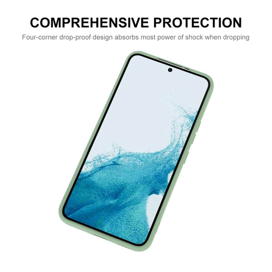For Samsung Galaxy S24+ 5G ENKAY Liquid Silicone Soft Shockproof Phone Case(Light Green) by ENKAY