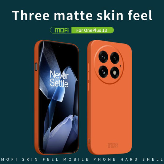 For OnePlus 13 MOFI Qin Series Skin Feel All-inclusive PC Phone Case(Black) by MOFI