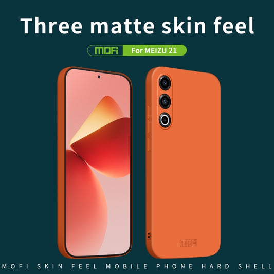 For Meizu 21 MOFI Qin Series Skin Feel All-inclusive PC Phone Case(Orange) by MOFI