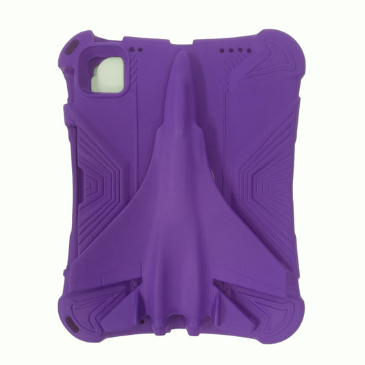 For iPad Pro 11 2020 / 2021 / 2022 360 Rotation Aircraft Holder EVA Shockproof Tablet Case(Purple) - iPad Pro 11 (2022/2021) Cases by buy2fix | Online Shopping UK | buy2fix