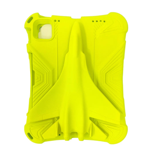 For iPad Air 11 2025 / 2024 360 Rotation Aircraft Holder EVA Shockproof Tablet Case(Yellow) by buy2fix