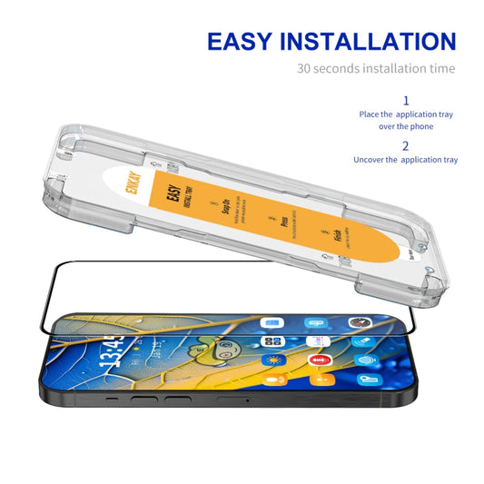 For vivo iQOO 11 / 11s / 12 ENKAY Easy Install High Alumina Silicon Full Glass Film by ENKAY