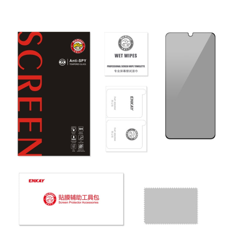 For Samsung Galaxy A15 4G / 5G ENKAY Hat-Prince 360 Degree Anti-peeping Privacy Full Screen Tempered Glass Film by ENKAY