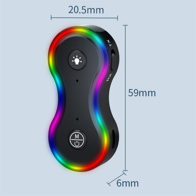 Q8 Portable 2-in-1 Wireless Receiver / Transmitter MP3 Player BT5.3 Audio Adapter by buy2fix