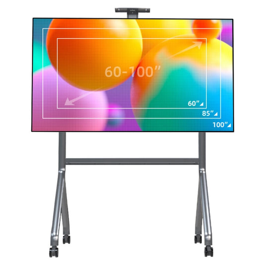 NB P200 60-100inch Video Conferencing Television Floor Stand SPCC Steel TV Mobile Cart by buy2fix