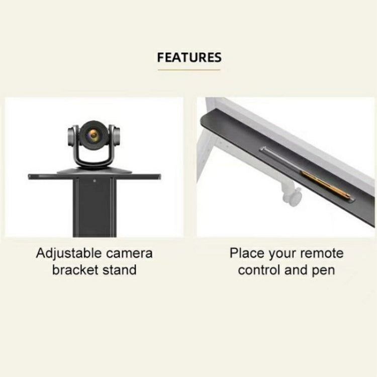 NB P200 60-100inch Video Conferencing Television Floor Stand SPCC Steel TV Mobile Cart by buy2fix