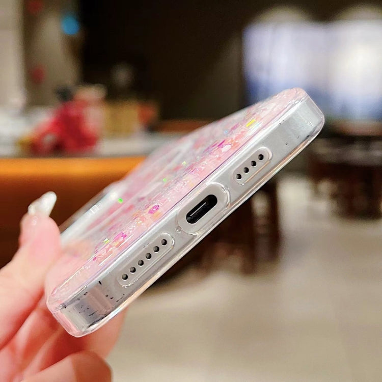 For iPhone 15 Pro Explosive Flash Gradient MagSafe TPU Phone Case(Gold) by buy2fix