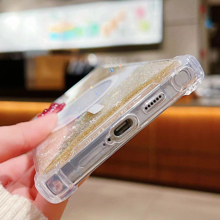 For Samsung Galaxy S24+ 5G Explosive Flash Gradient MagSafe TPU Phone Case(Gold) by buy2fix