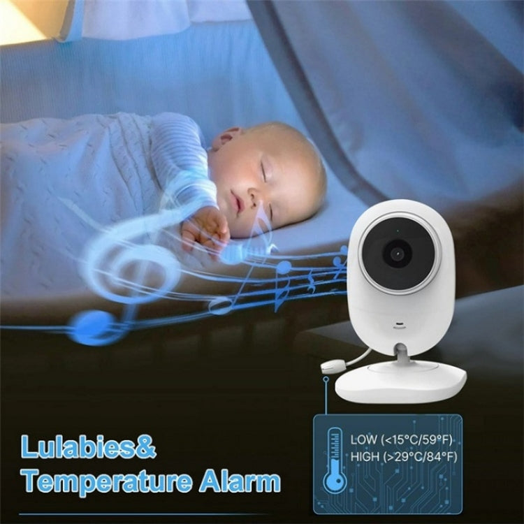 Temperature Detection 2 Way Voice Baby Security Video Camera 2.8-inch LCD Baby Monitor(US Plug) by buy2fix