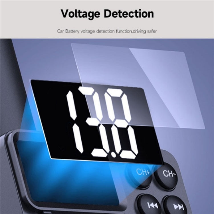 MT01 Car FM Transmitter MP3 Music Player Bluetooth Adapter Type-C + USB Car Charger by buy2fix