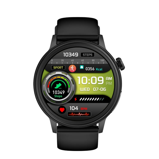 ET470 1.39 inch Color Screen Smart Watch Silicone Strap, Support Bluetooth Call / ECG(Black) by buy2fix