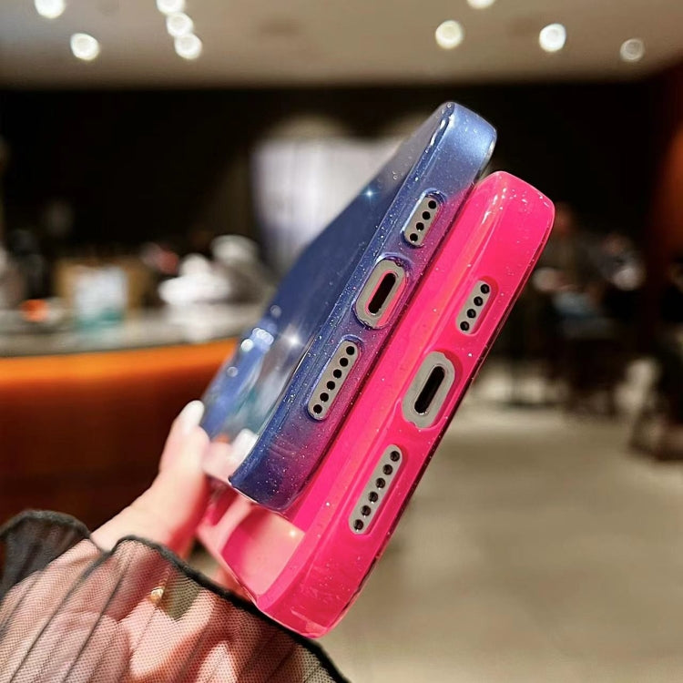 For iPhone 16 Jelly Glitter Solid Color TPU Phone Case(Pink) by buy2fix