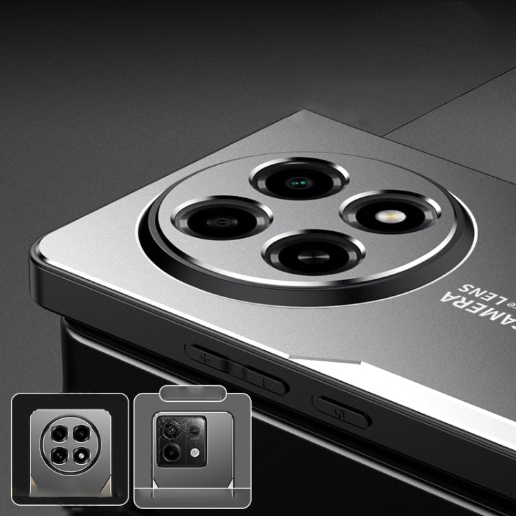 For OPPO A2 Pro Blade Series TPU Hybrid Metal Phone Case(Red) by buy2fix