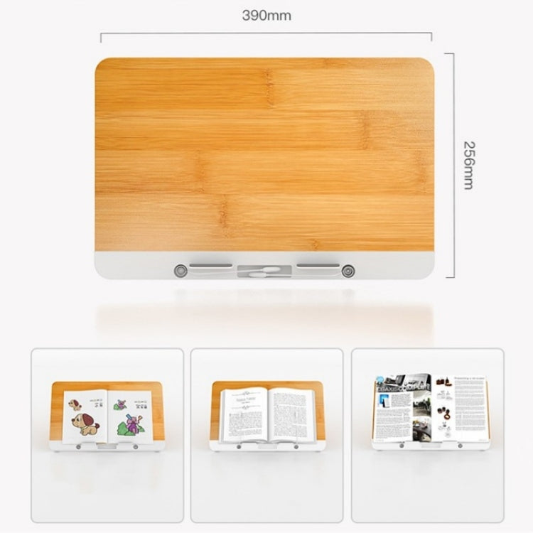 BG-2S Height Adjustable Laptop Holder ABS + Aluminum Alloy Desktop Book Stand for Reading by buy2fix