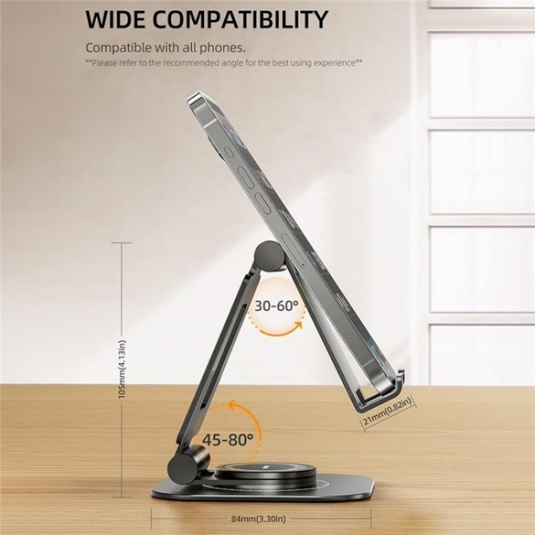 AS007-XS Adjustable Aluminum Alloy Desktop Phone Stand(Black) by buy2fix