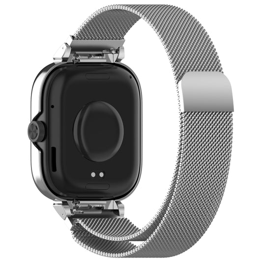 For CMF Watch Pro D395 Metal Frame + Milanese Integrated Magnetic Watch Band(Silver) by buy2fix