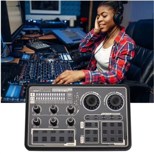 SK600 Multifunctional Live Sound Card Professional Audio Mixer by buy2fix