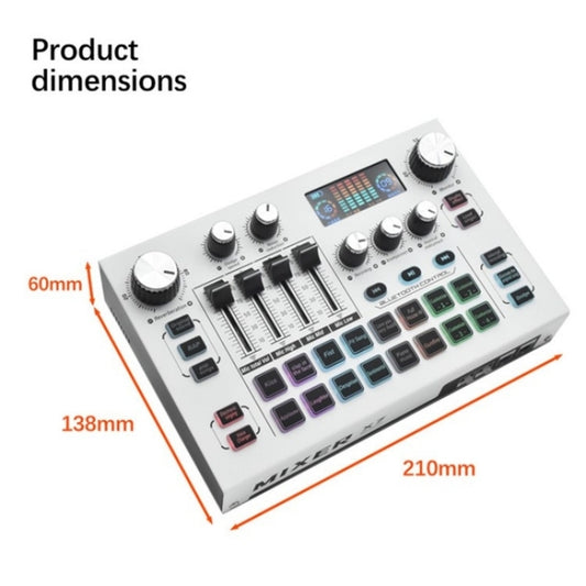 X7 48V Live Broadcast Audio Mixer Professional Microphone Live Sound Card by buy2fix