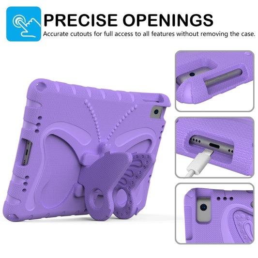 For iPad 10.2 2021 / 2020 / 2019 Butterfly Bracket EVA Shockproof Tablet Case(Light Purple) - iPad 10.2 Cases by buy2fix | Online Shopping UK | buy2fix