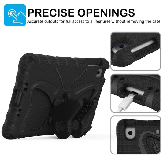 For iPad mini 1/2/3/4/5 Butterfly Bracket EVA Shockproof Tablet Case(Black) - iPad mini (2019) / mini 5 Cases by buy2fix | Online Shopping UK | buy2fix