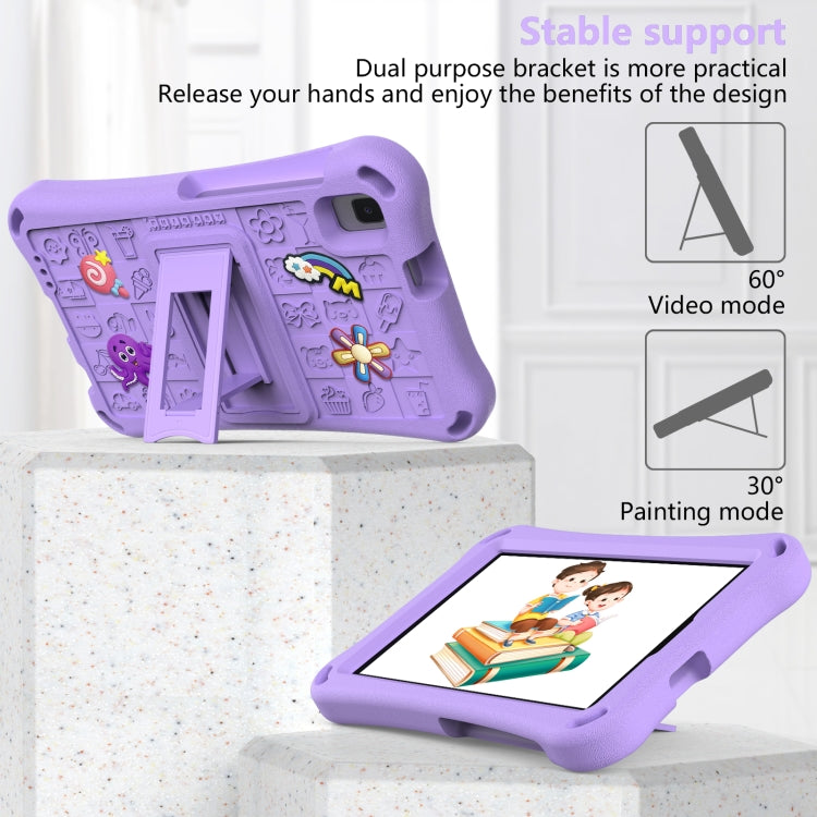 For Samsung Galaxy Tab A 8.0 2019 T290 Hi Baby EVA Full Body Tablet Case with Strap(Light Purple) - Other Galaxy Tab PC by buy2fix | Online Shopping UK | buy2fix