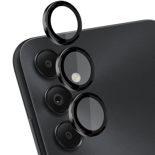 For Samsung Galaxy A05s 4G NORTHJO Camera LensCD Vein Metal Ring Tempered Glass Film(Black) - Galaxy Tempered Glass by NORTHJO | Online Shopping UK | buy2fix